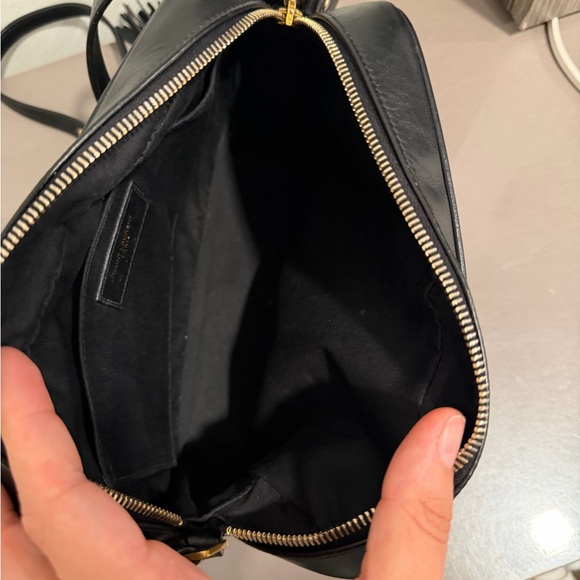 Yves Saint Laurent Black Chevron Crossbody Bag - Picture 13 of 15